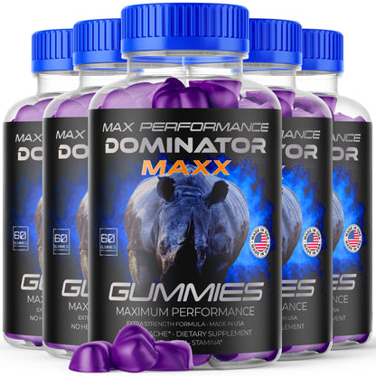 Dominator Maxx Gummies for Men, Advanced Performance Supplement 300 Gummies